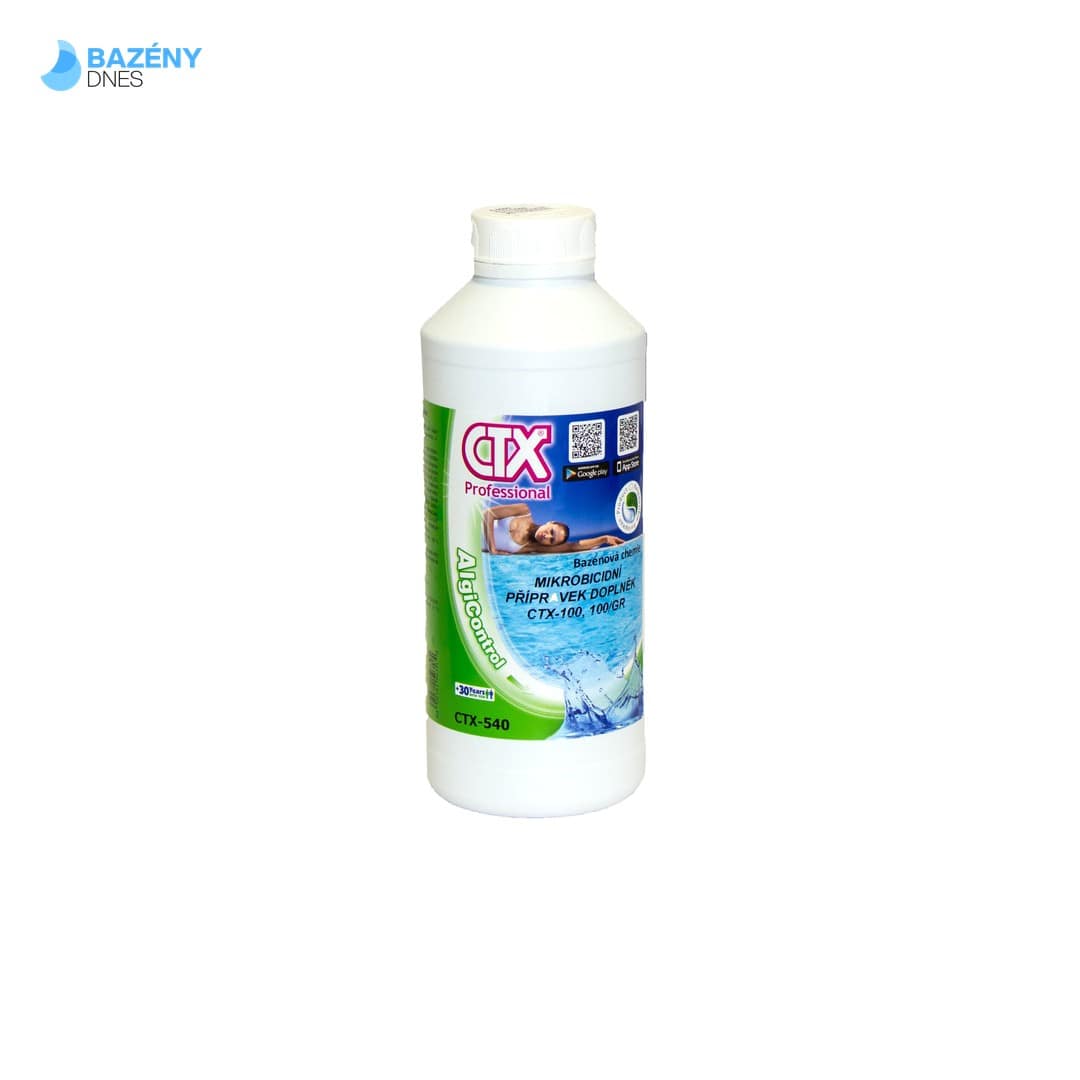 Asralpool CTX - 540 mikrobicid nezbytný pro CTX - 100 a CTX - 100/GR tekutý 1 L