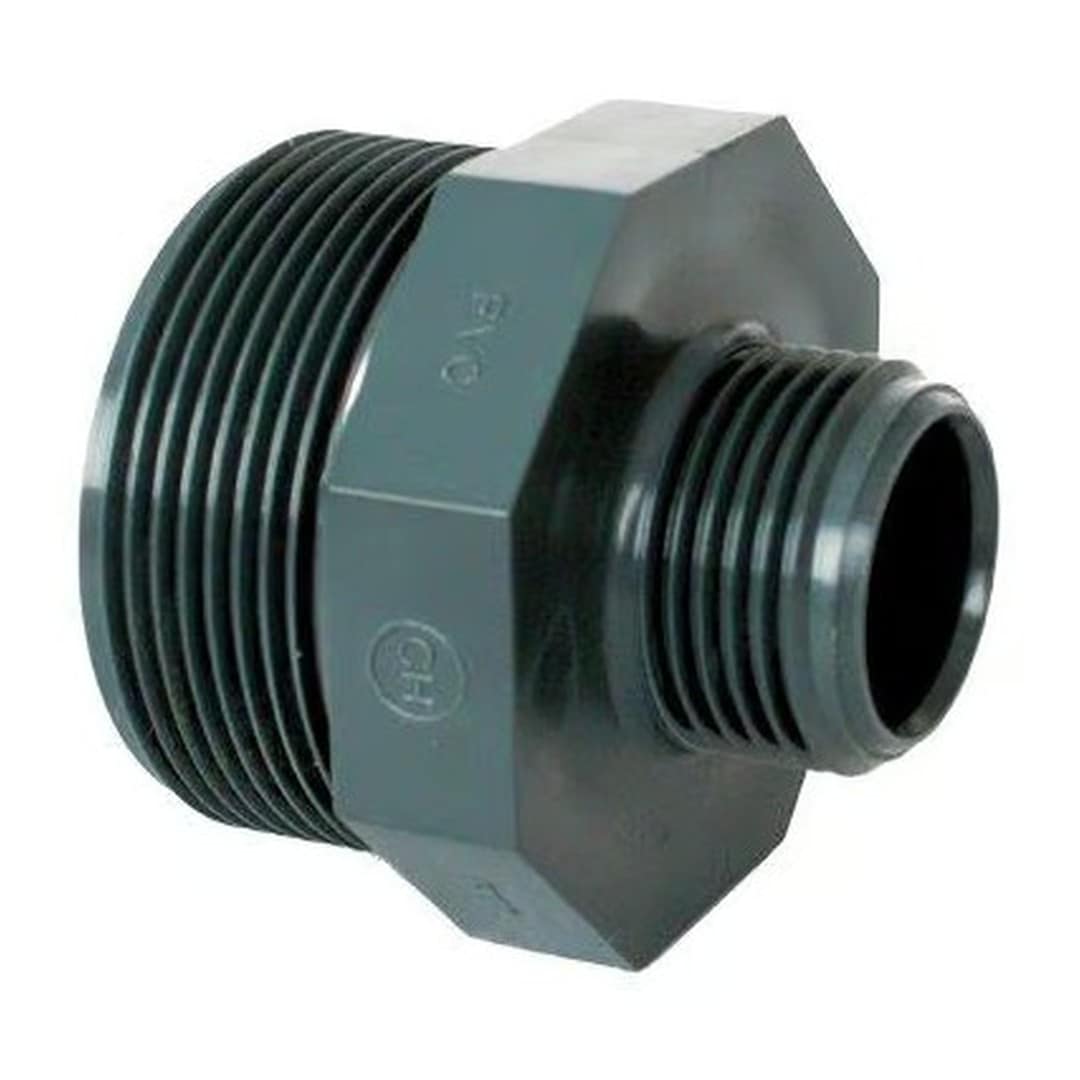 PVC tvarovka - Dvojnipl redukovaný 3/4“ x 1/2“ ext.