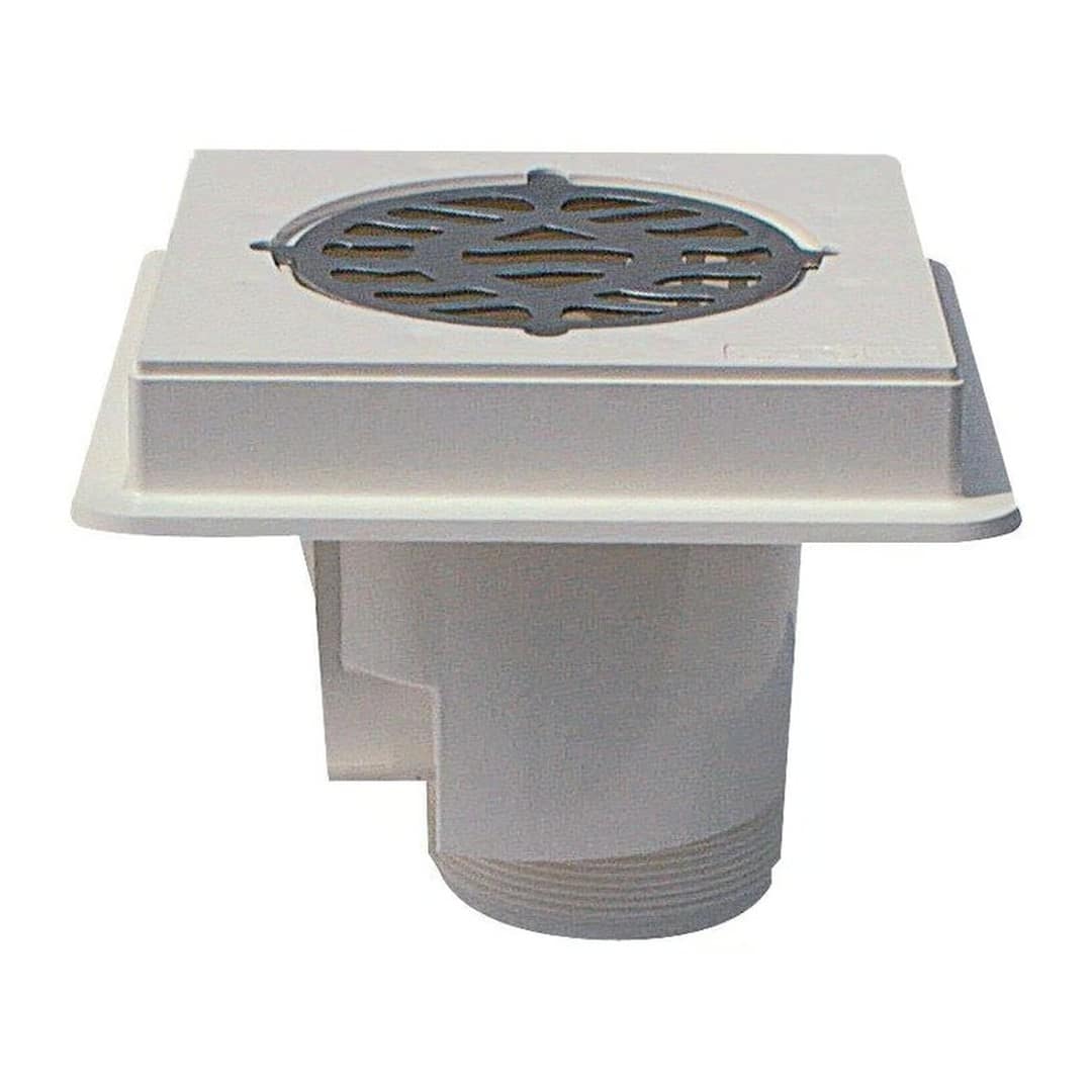 Floor outlet ABS, stainless steel grid AISI 316, for concrete