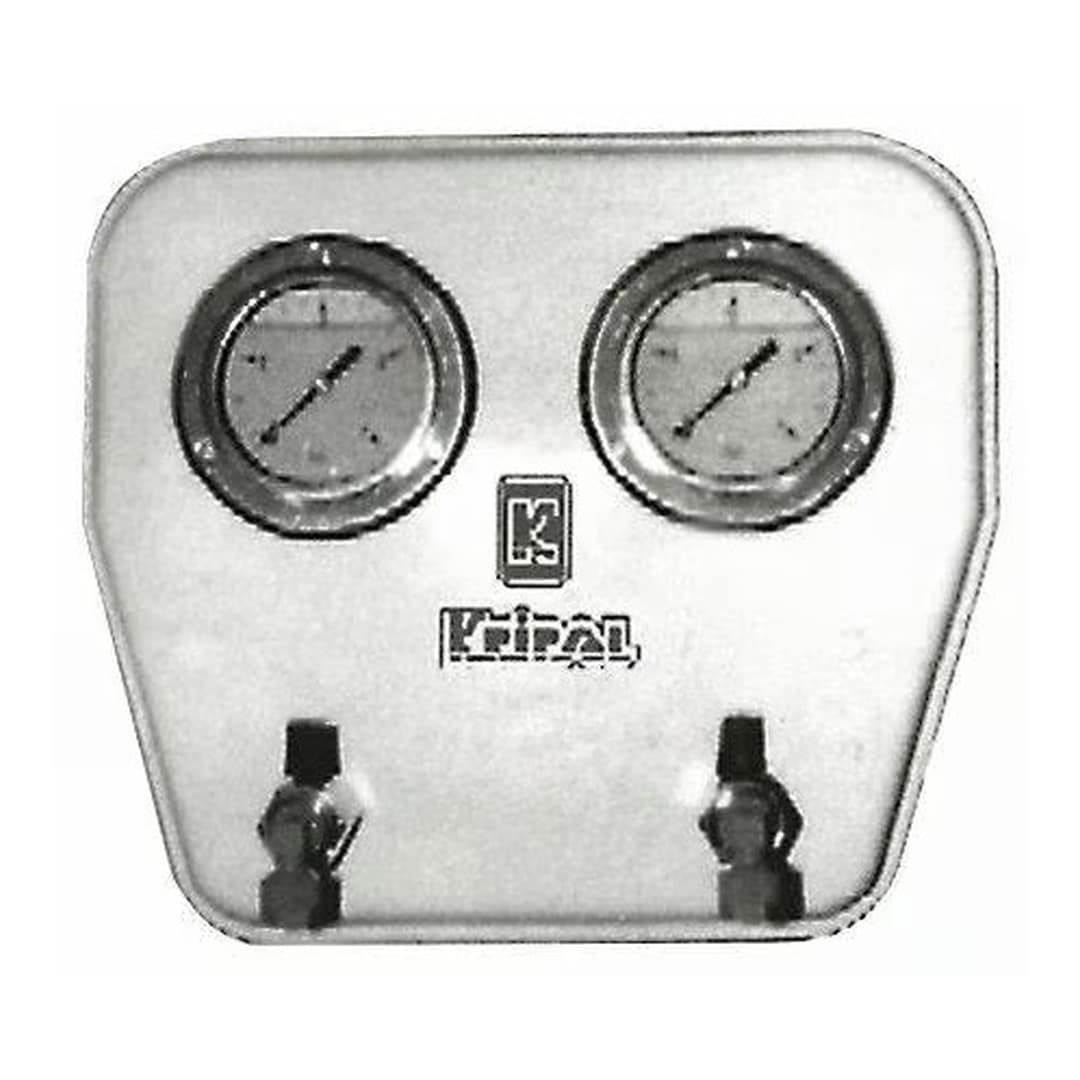 Dupla vízszintes panel két glicerin manométerrel