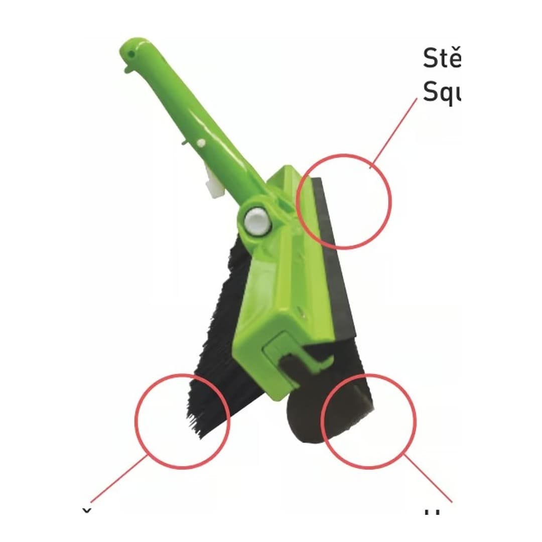3 v 1 -- Kartáč, stěrka, houba