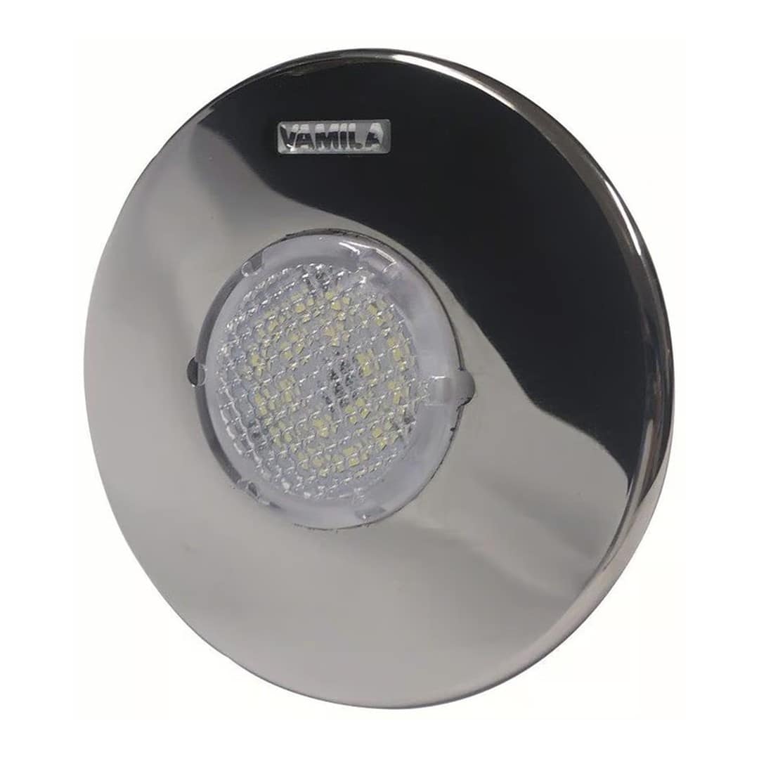 Mini -cső - rozsdamentes acél elem Vamila, 18 LED fehér, 6 W, előzetes gyártású medencékhez