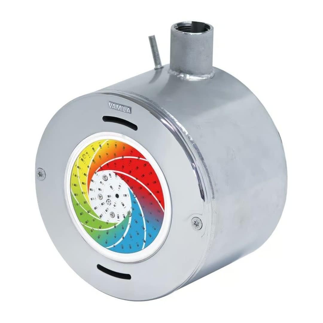 Rozsdamentes fény VA LED - "Midsi" - 6W, RGB DMX, fólia medencékhez