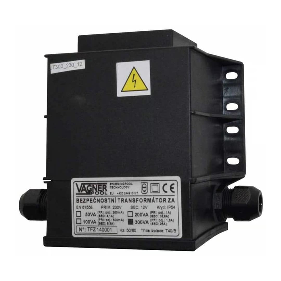 Bezpečnostní transformátor 100 W, zalitý 230 V/12 V