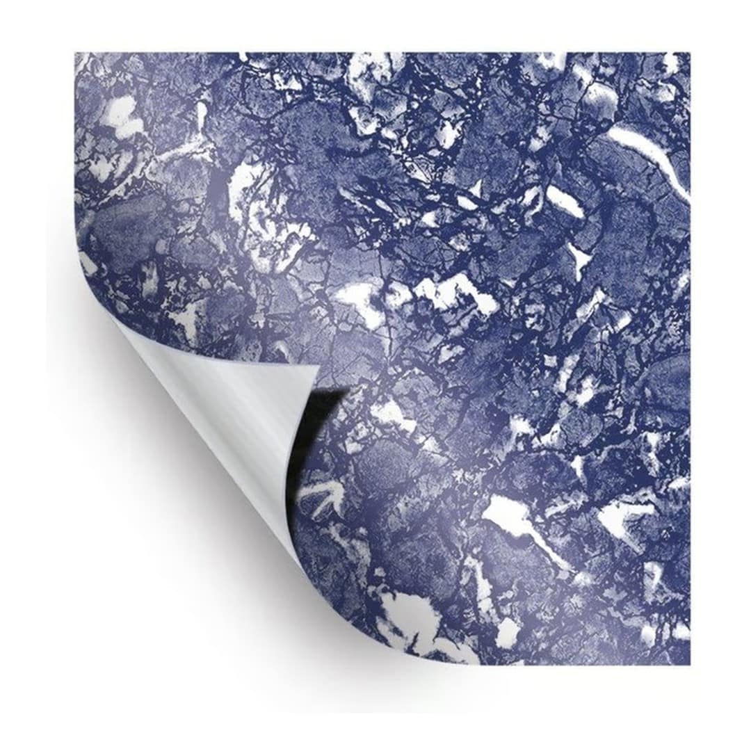 AVfol Decor - Blue Marmor; 1,65m šíře, 1,5mm, 25m role